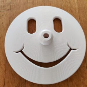 Happy Face Freediving Bottom Plate (White) - 10mm Dia. Dive Line