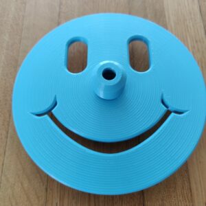 Happy Face Freediving Bottom Plate (Blue) - 10mm Dia. Dive Line